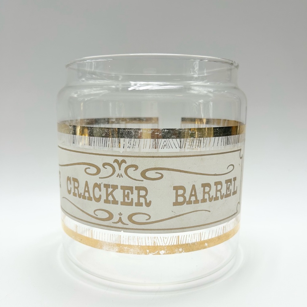 Pyrex - "The Cracker Barrel" Canister Jar.